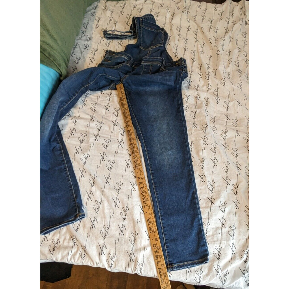 Cat And Jack Bib Overalls Girls Super Stretch Jumper Pants 14/16 Extra Large - Picture 7 of 10
